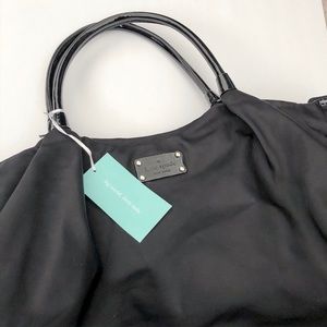 Kate Spade Stevie Black Diaper Bag with Zipper